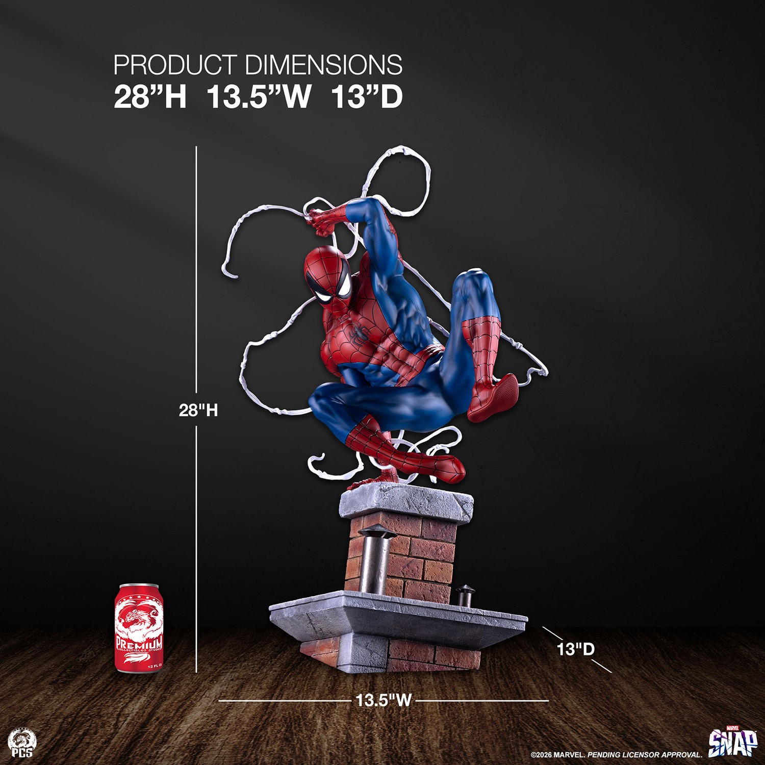 Marvel Spider-Man 1:3 Scale Statue  (Prototype Shown) View 2