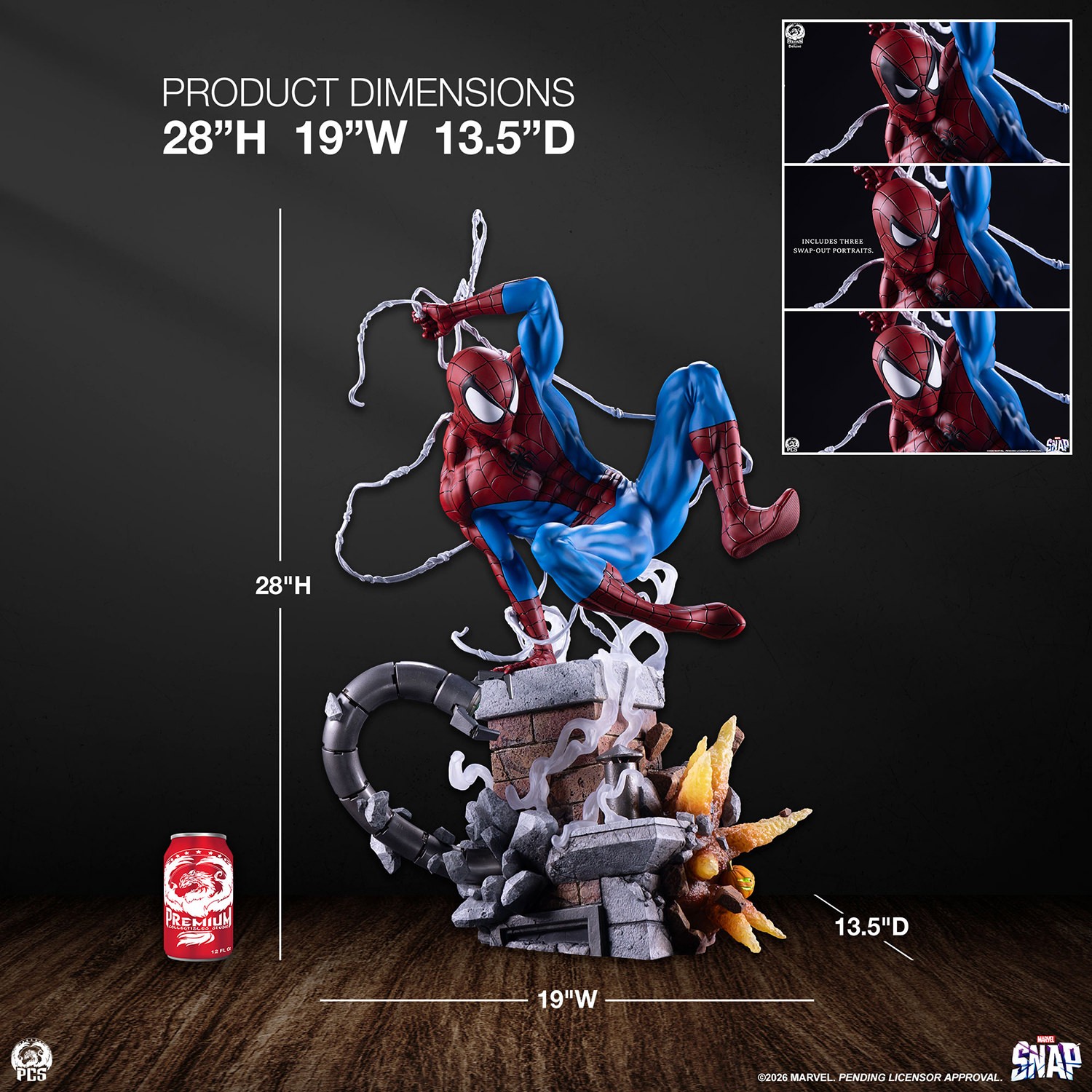 Marvel Spider-Man (Deluxe Edition) 1:3 Scale Statue  (Prototype Shown) View 2
