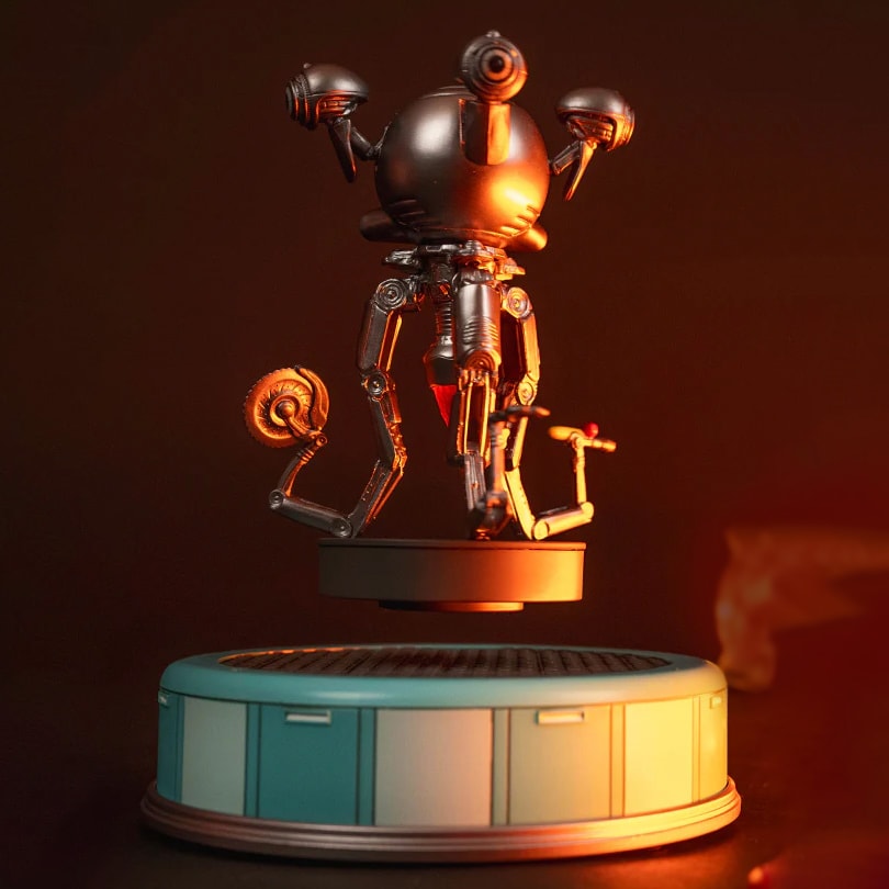 Fallout Floating Mr. Handy Figurine  (Prototype Shown) View 3