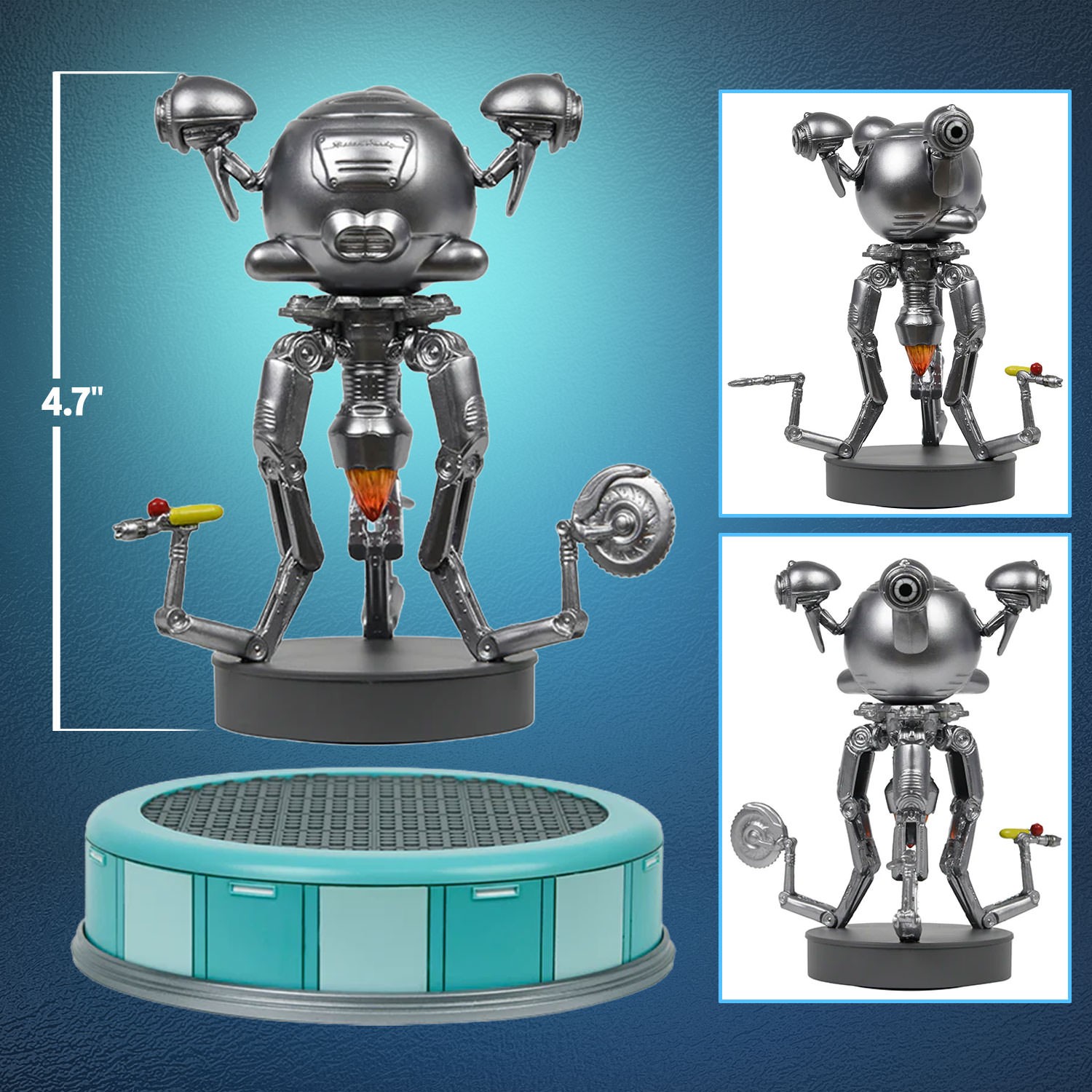 Fallout Floating Mr. Handy Figurine  (Prototype Shown) View 2