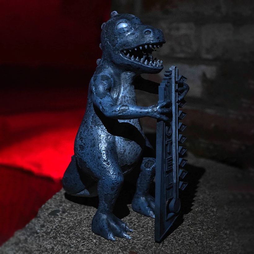 Fallout Dinky the T-Rex (Nighttime) Statues  (Prototype Shown) View 1