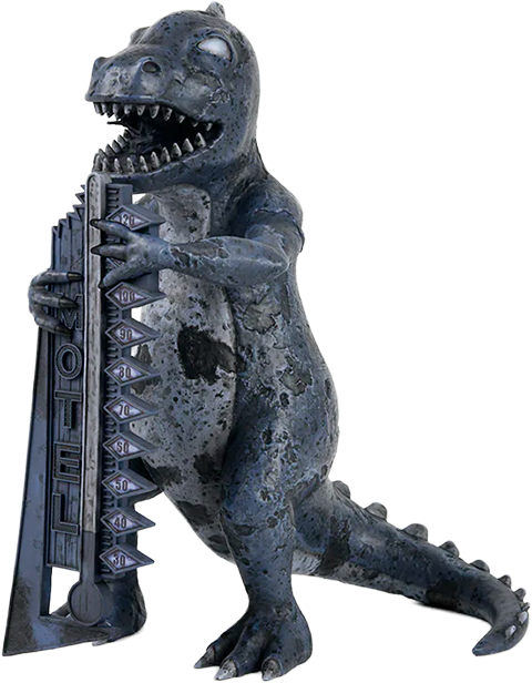 Fallout Dinky the T-Rex (Nighttime) Statues  (Prototype Shown) View 14