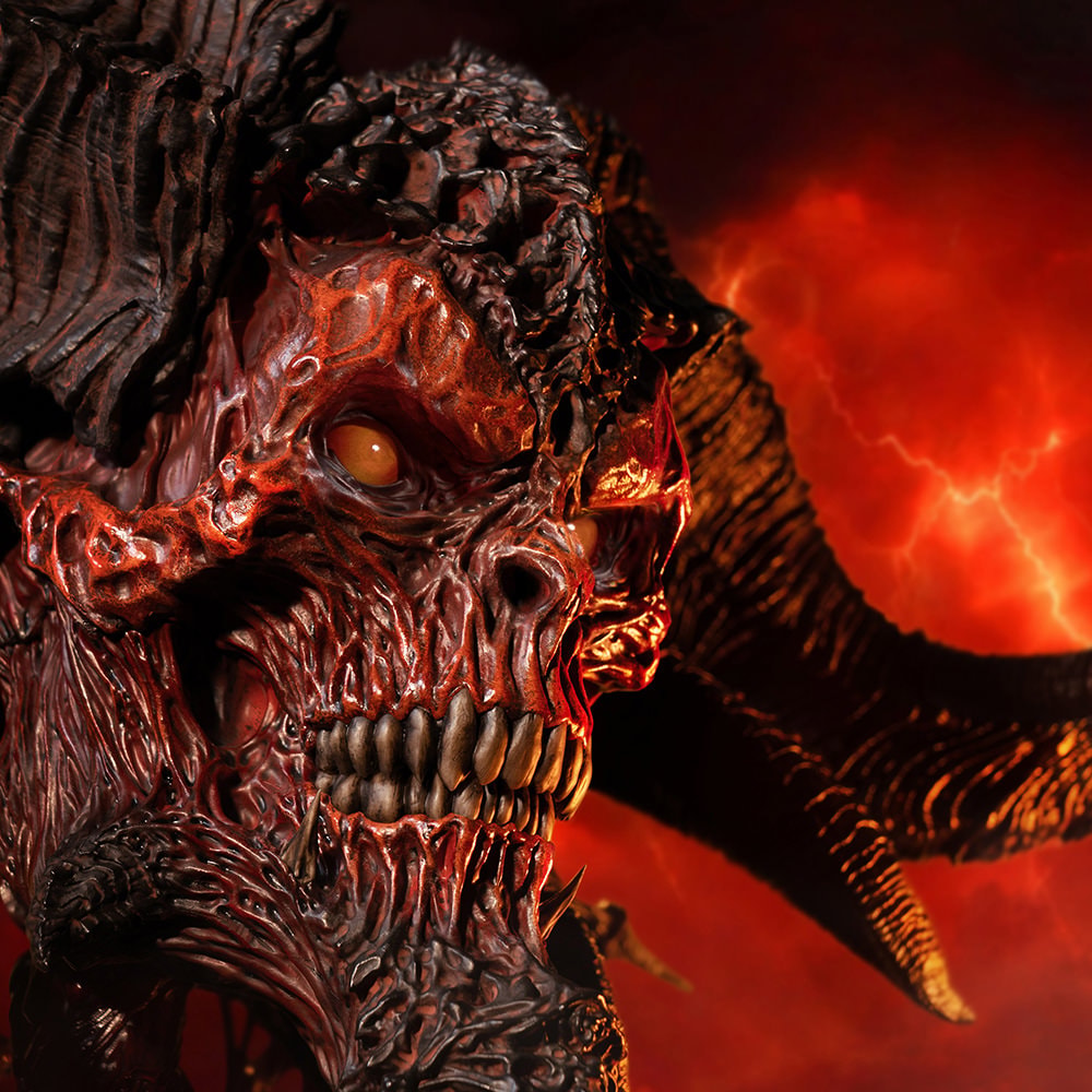 Diablo Diablo IV: Lord of Hatred Mephisto Art Mask Prop Replica  (Prototype Shown) View 3
