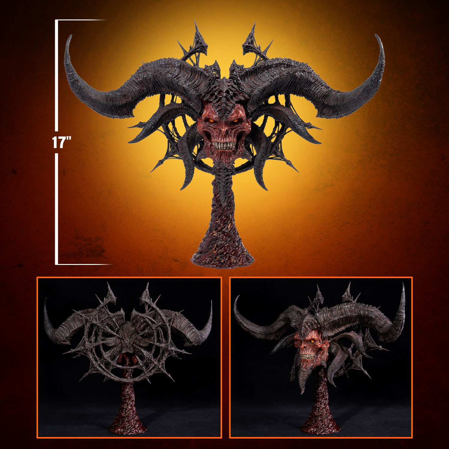 Diablo Diablo IV: Lord of Hatred Mephisto Art Mask Prop Replica  (Prototype Shown) View 2
