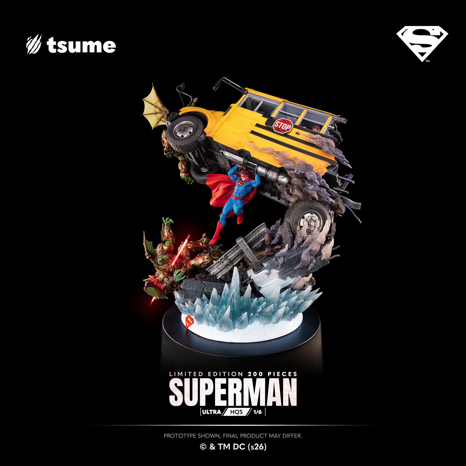 DC Comics Superman Ultra HQS Statues  (Prototype Shown) View 1
