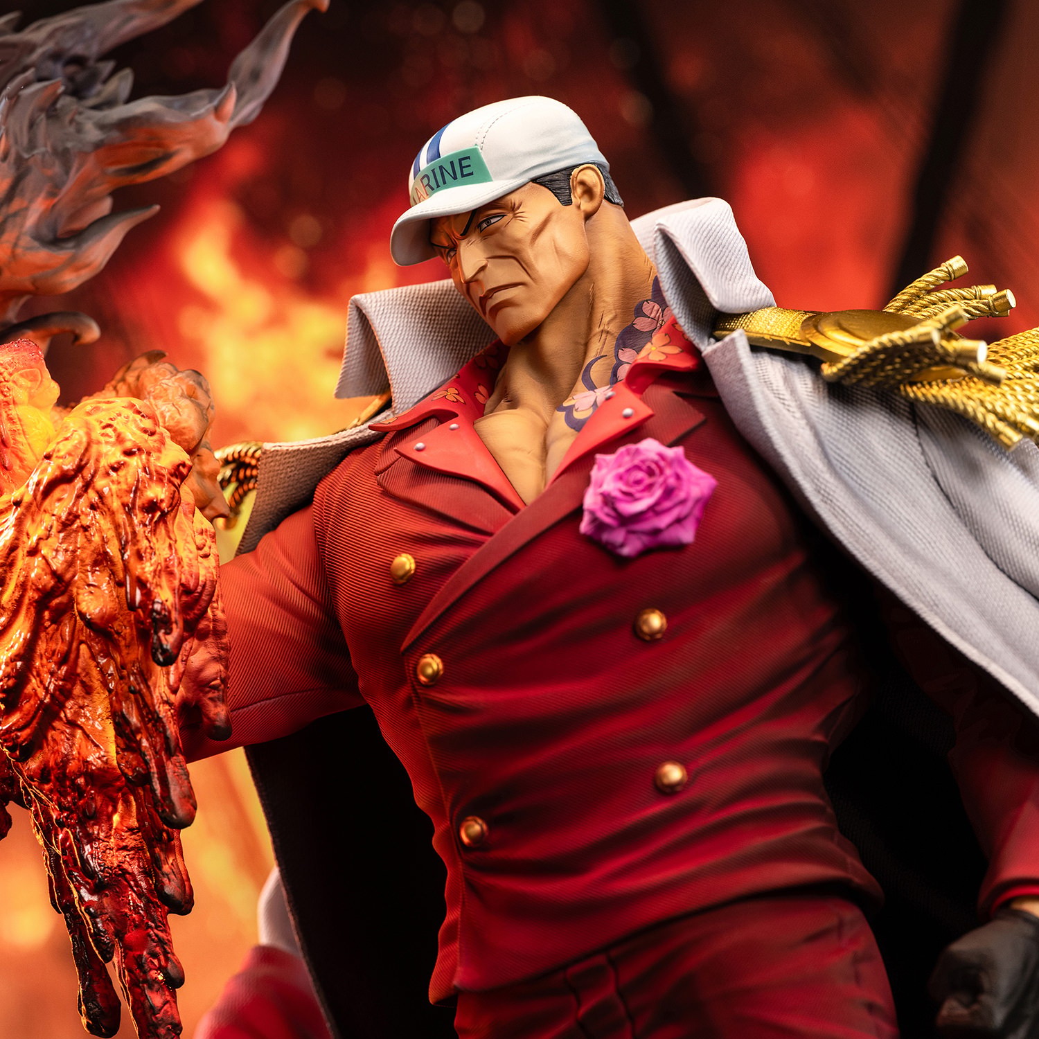 One Piece Admiral Akainu (Premium Version) Statues  (Prototype Shown) View 3