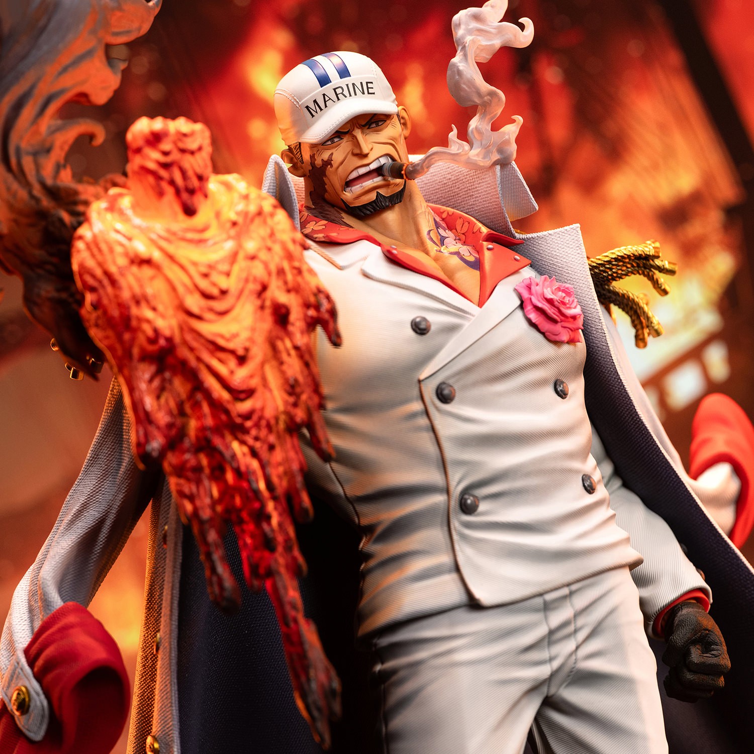 One Piece Fleet Admiral Akainu (Premium Version) Statues  (Prototype Shown) View 1