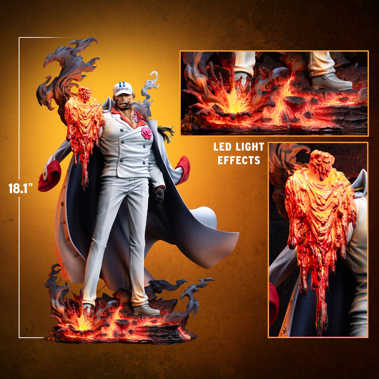One Piece Fleet Admiral Akainu (Premium Version) Statues  (Prototype Shown) View 2