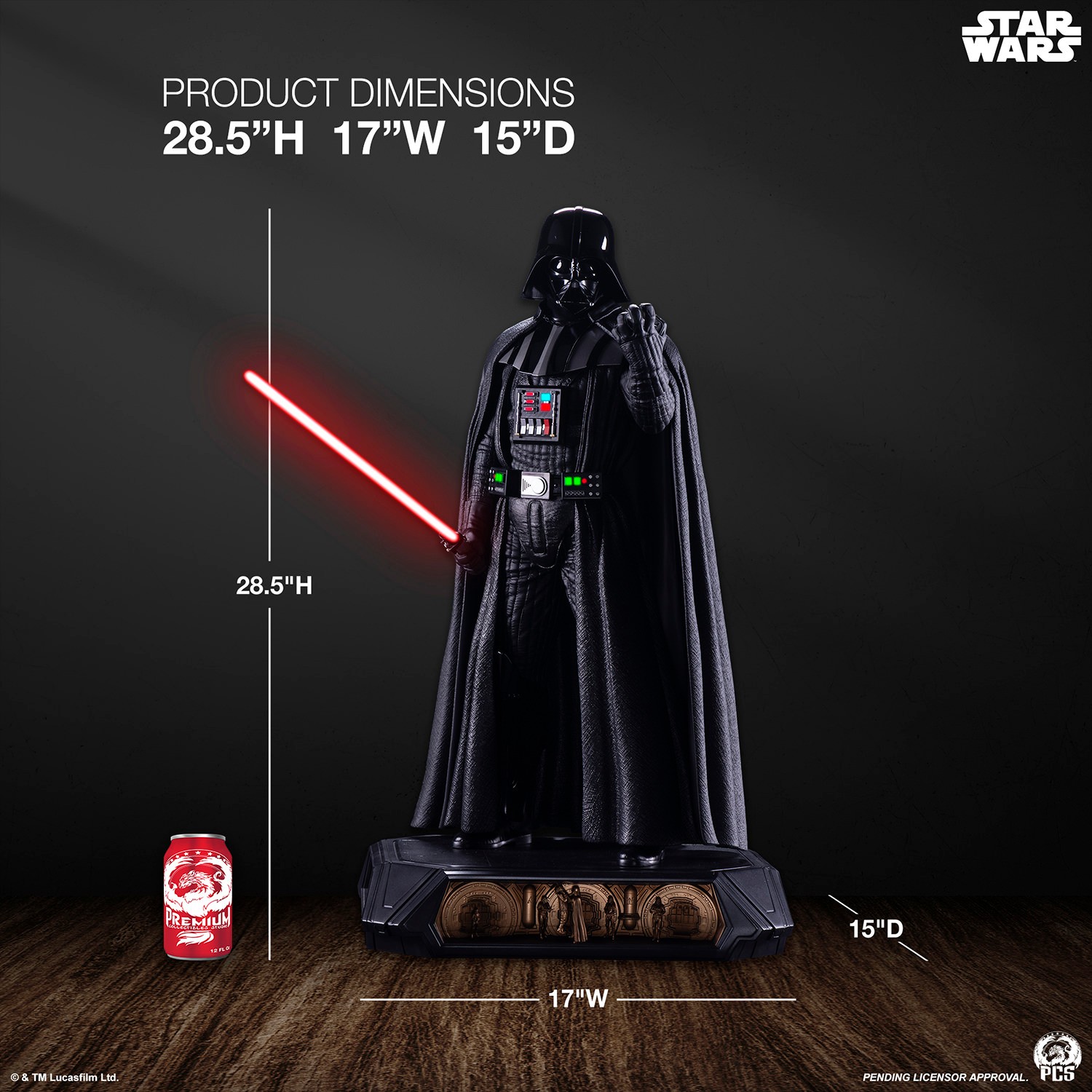 Star Wars Darth Vader 1:3 Scale Statue  (Prototype Shown) View 2