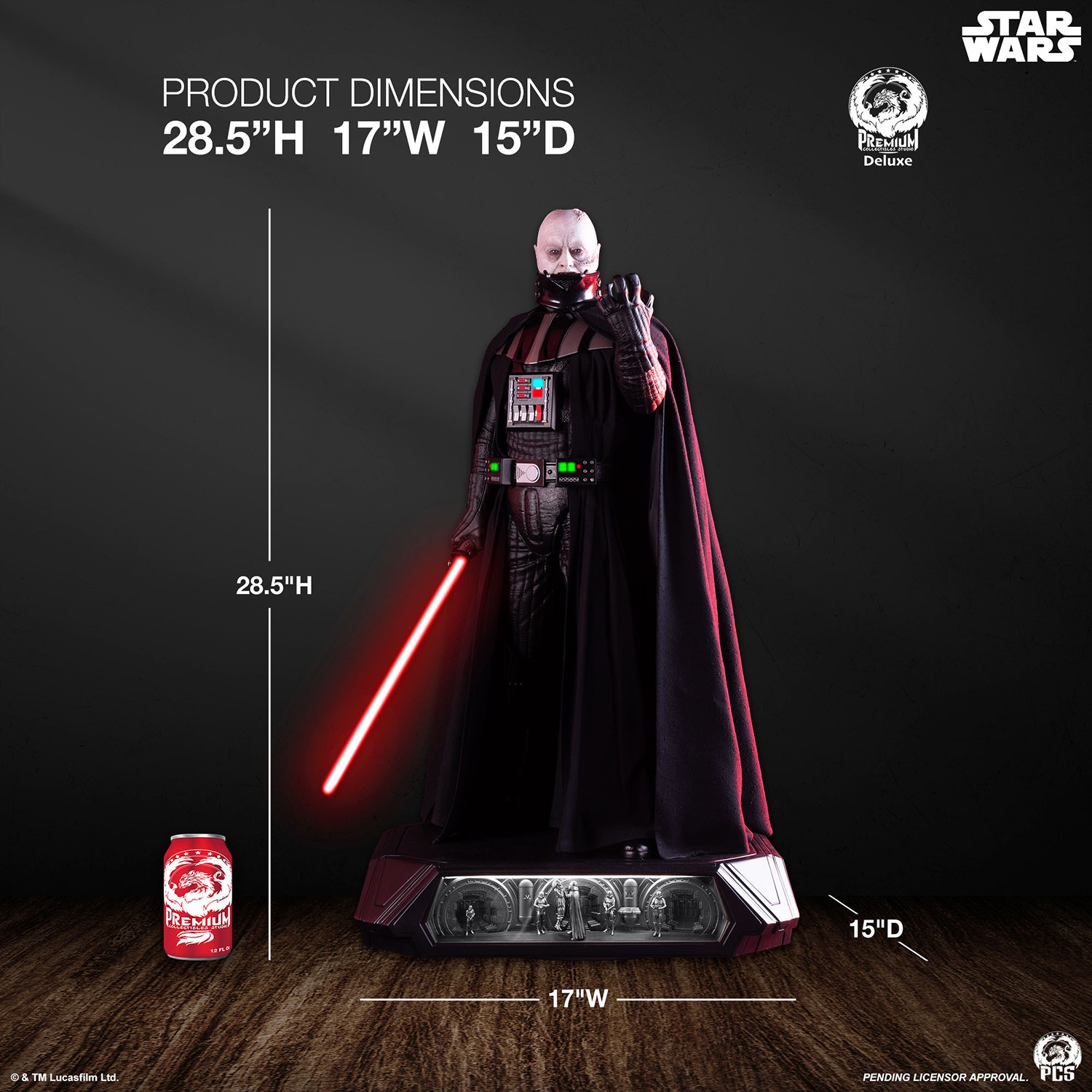 Star Wars Darth Vader Hyperreal 1:3 Scale Statue  (Prototype Shown) View 2