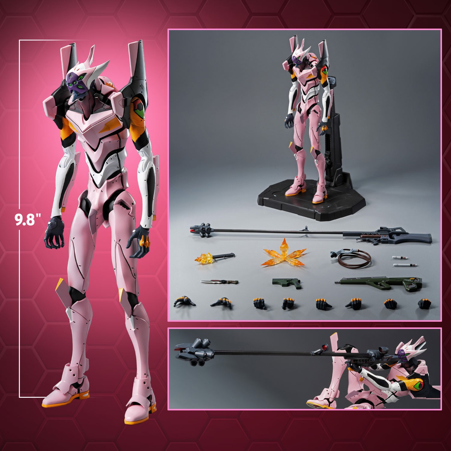 Evangelion ROBO-DOU Evangelion Production Model Custom Type-08α Action Figure  (Prototype Shown) View 2