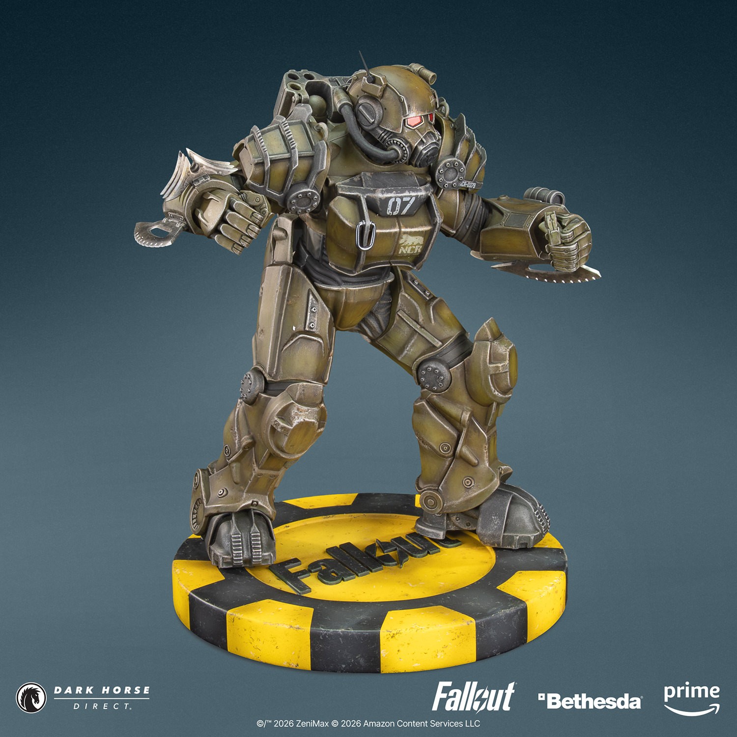 Fallout NCR Power Armor Statues  (Prototype Shown) View 1