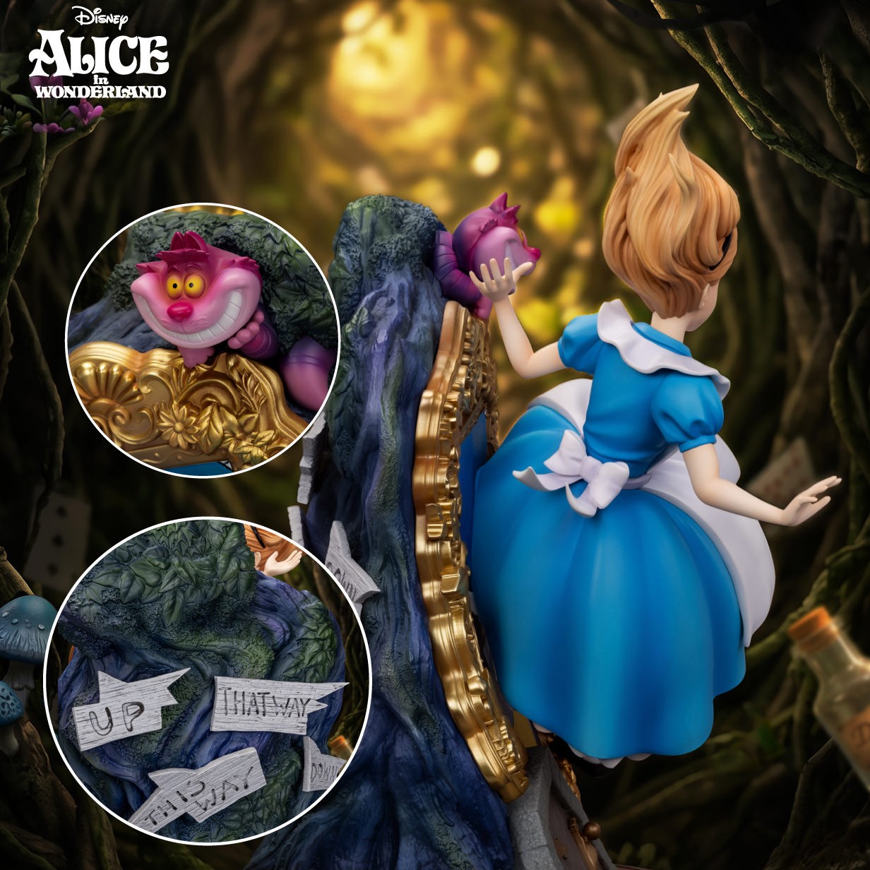 Disney Alice & The Cheshire Cat Statues  (Prototype Shown) View 4