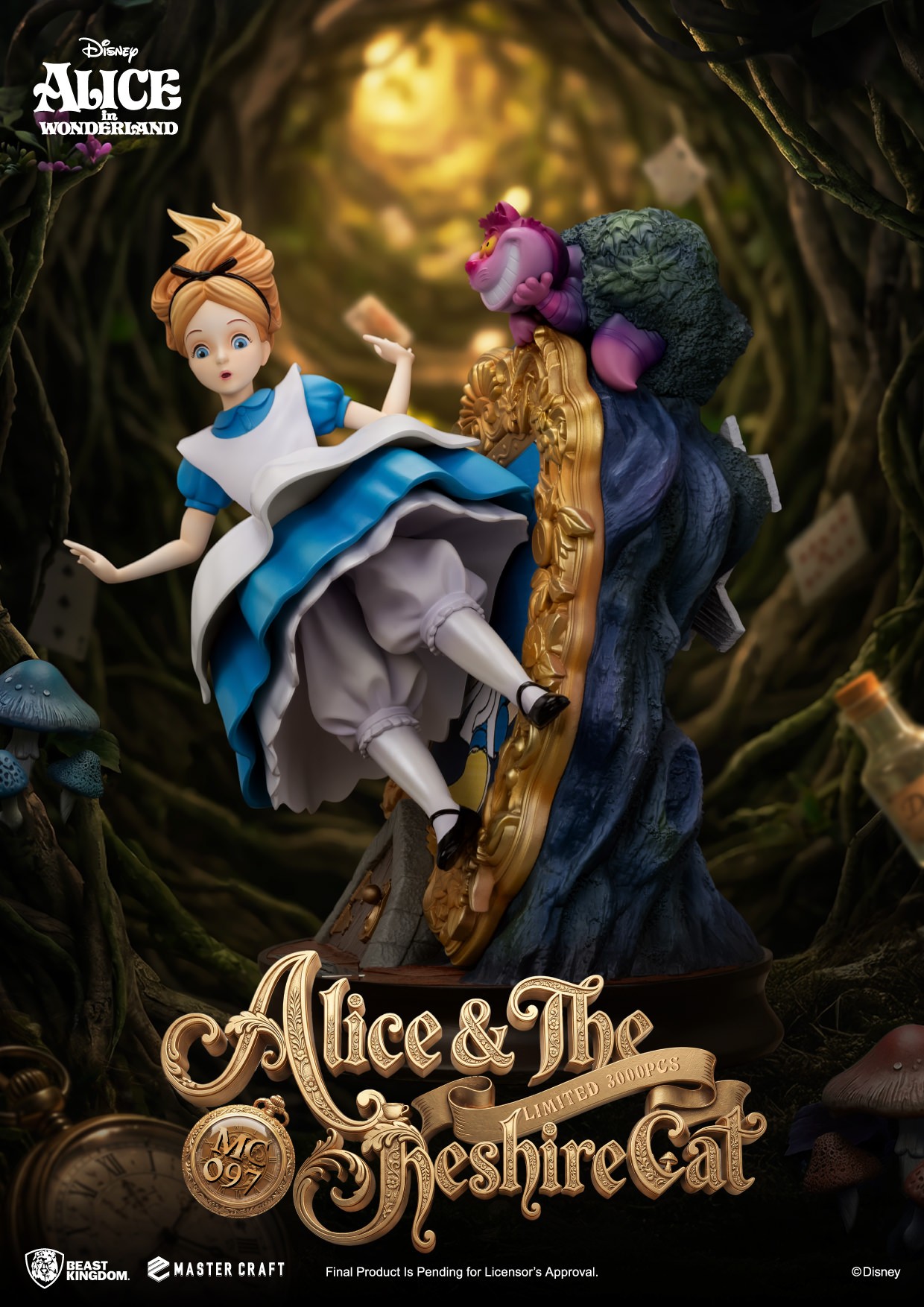 Disney Alice & The Cheshire Cat Statues  (Prototype Shown) View 7