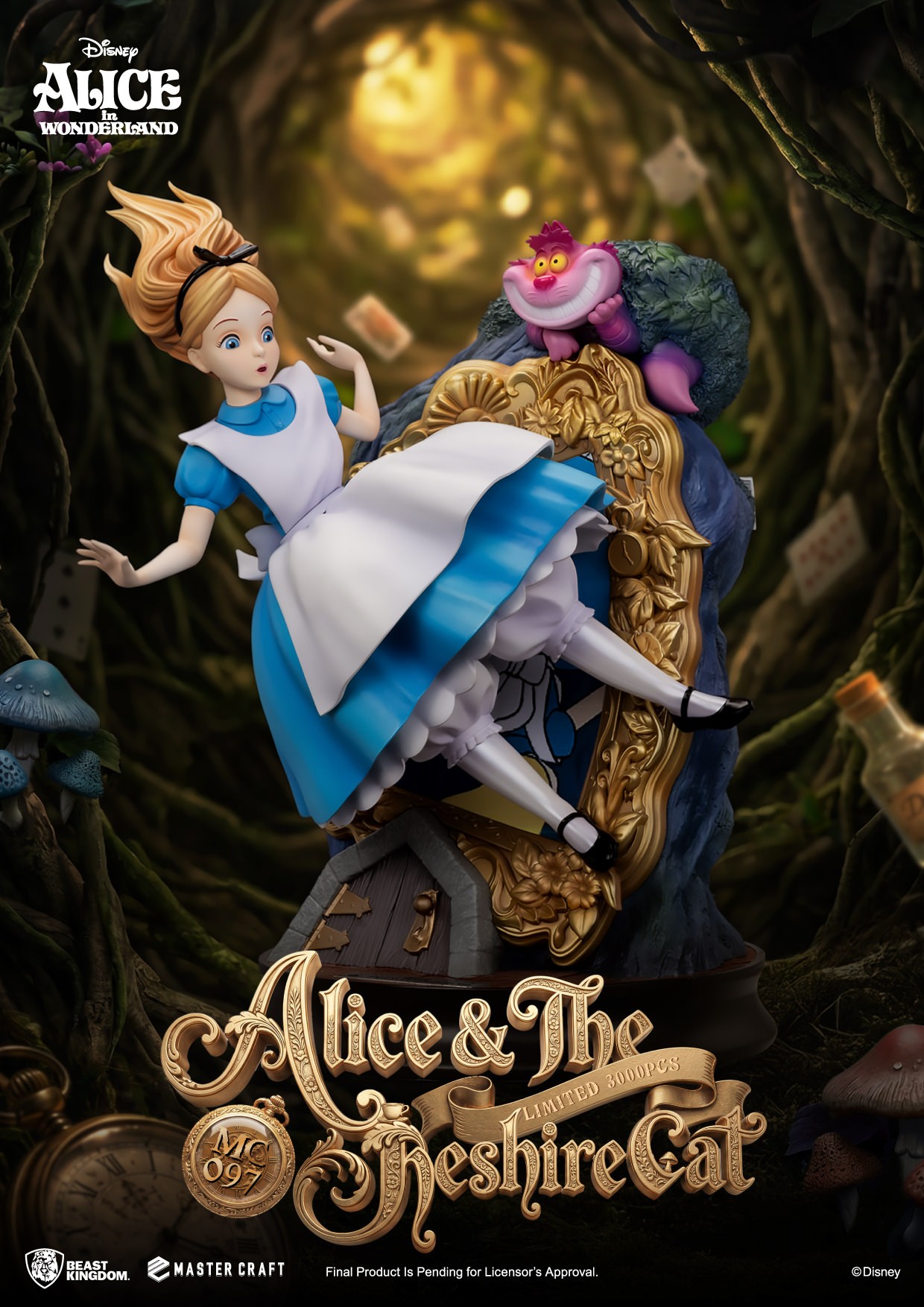 Disney Alice & The Cheshire Cat Statues  (Prototype Shown) View 9