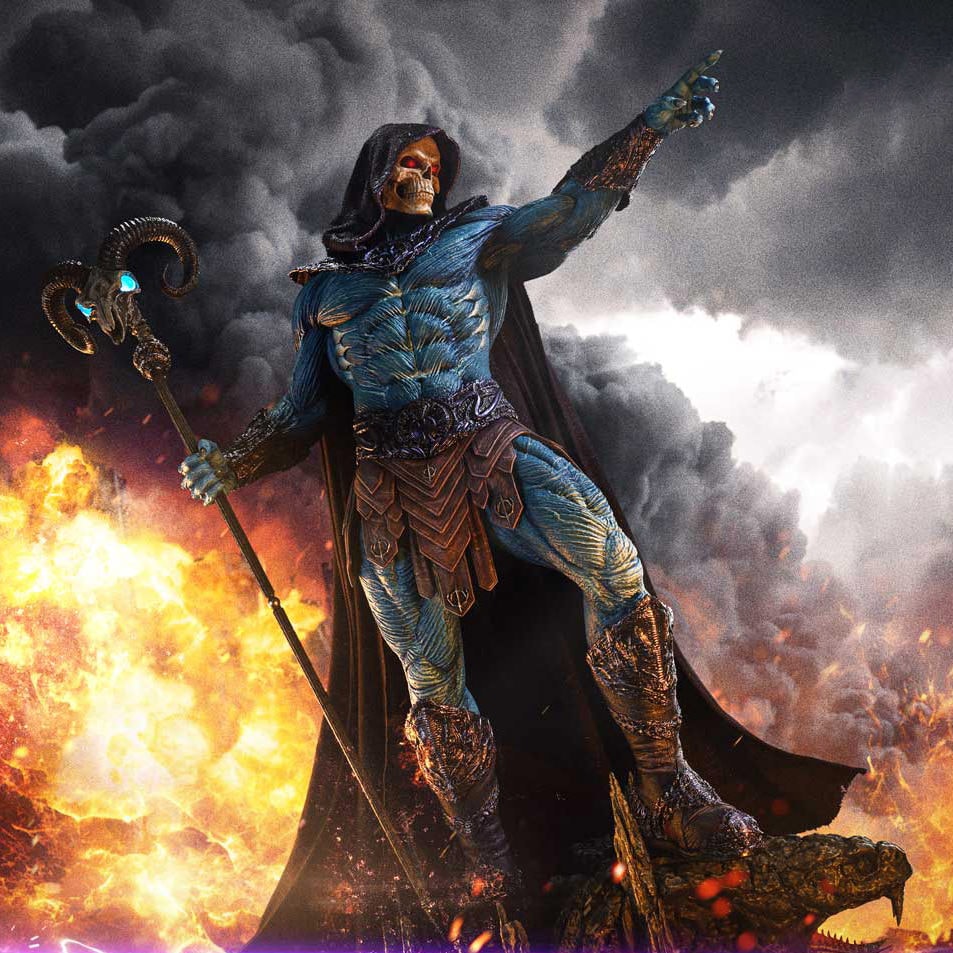Masters of the Universe Skeletor 1:3 Scale Statue  View 1