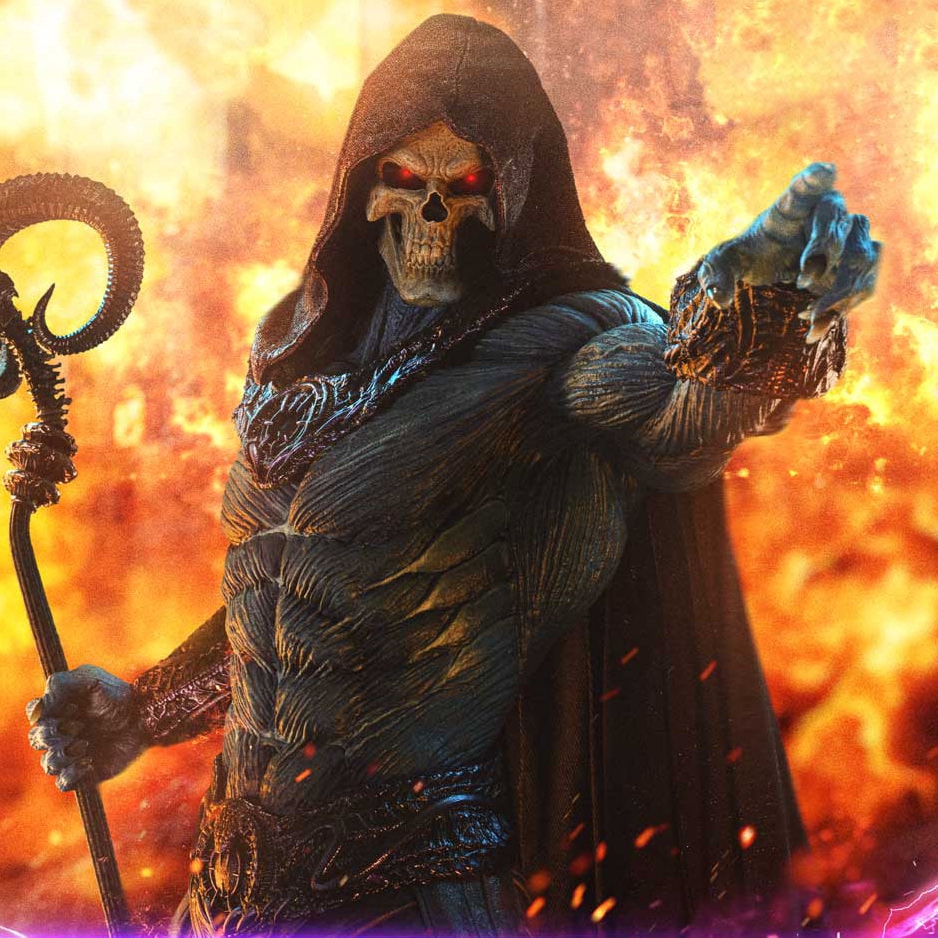 Masters of the Universe Skeletor 1:3 Scale Statue  View 3