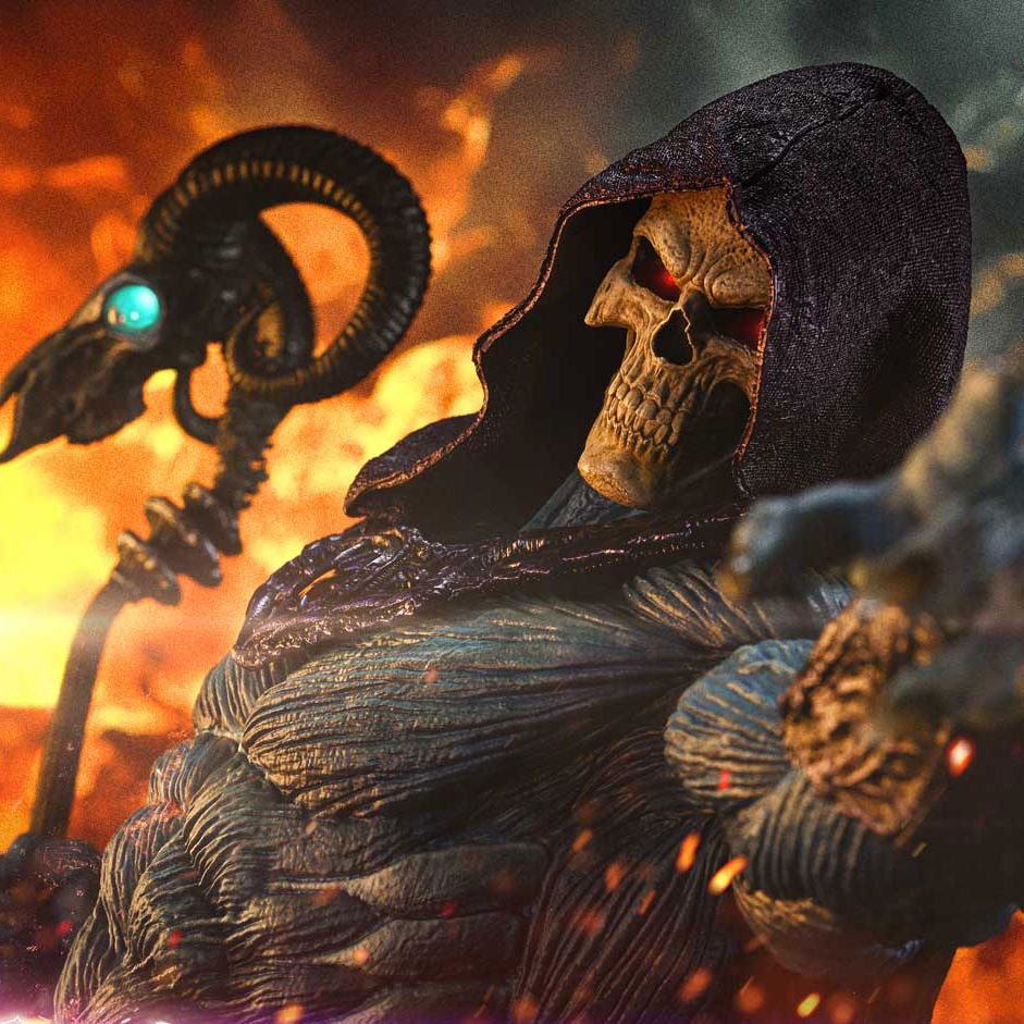 Masters of the Universe Skeletor 1:3 Scale Statue  View 5