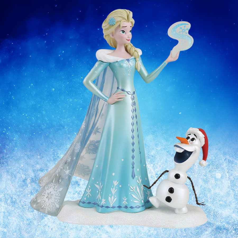 Disney Elsa & Olaf Seasonal Figurine  (Prototype Shown) View 1