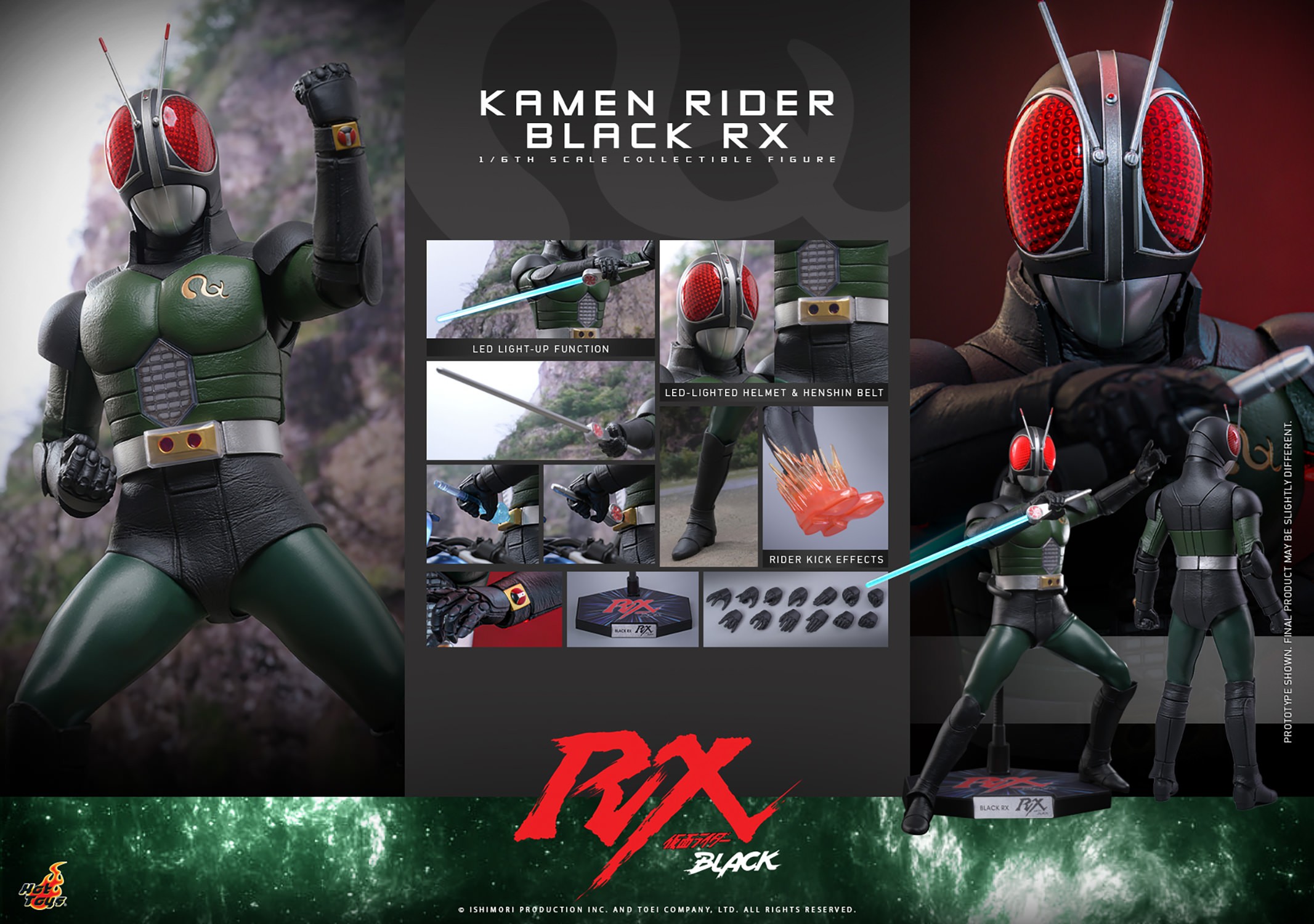 Kamen Rider Kamen Rider Black RX Sixth Scale Figure  (Prototype Shown) View 26