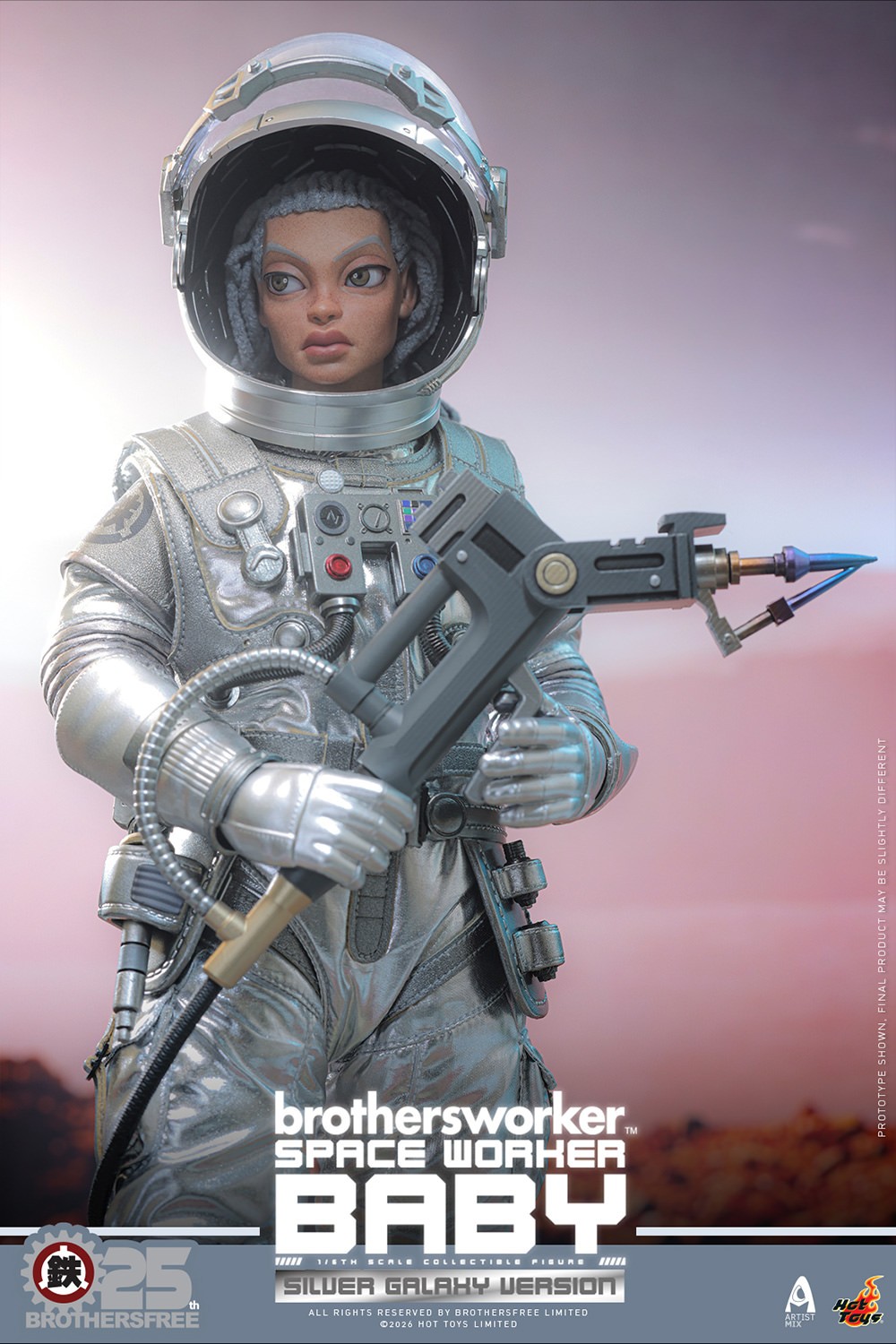 Brothersfree Space Worker Baby (Brothersfree 25th Silver Galaxy Version) Sixth Scale Figure  (Prototype Shown) View 6