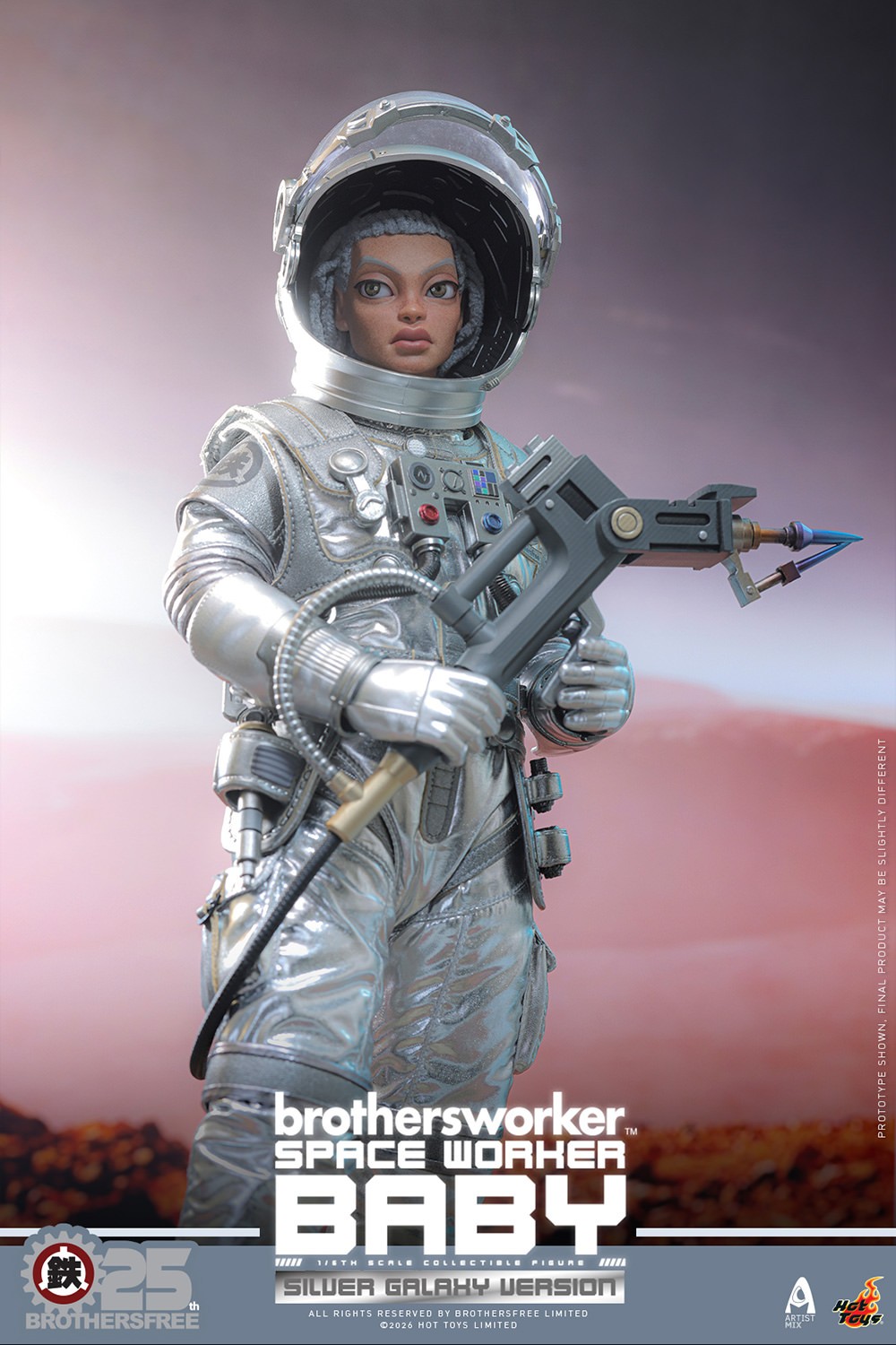 Brothersfree Space Worker Baby (Brothersfree 25th Silver Galaxy Version) Sixth Scale Figure  (Prototype Shown) View 7