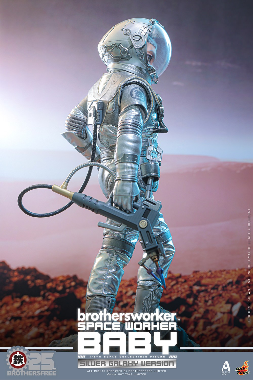 Brothersfree Space Worker Baby (Brothersfree 25th Silver Galaxy Version) Sixth Scale Figure  (Prototype Shown) View 9