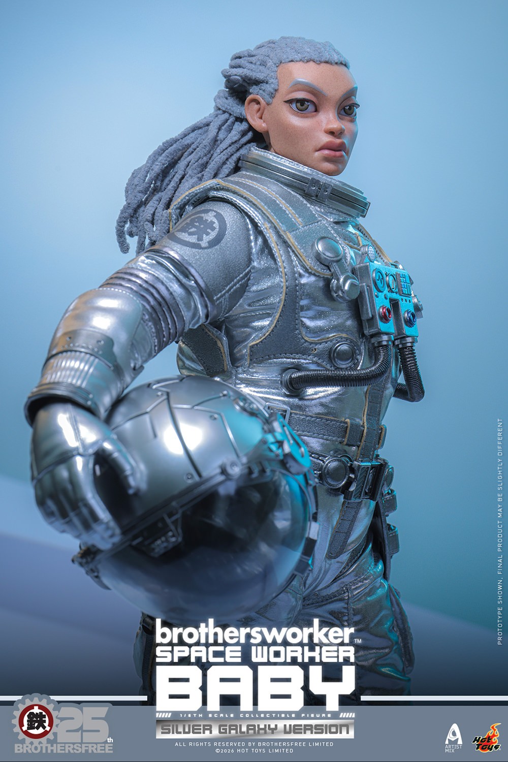 Brothersfree Space Worker Baby (Brothersfree 25th Silver Galaxy Version) Sixth Scale Figure  (Prototype Shown) View 10