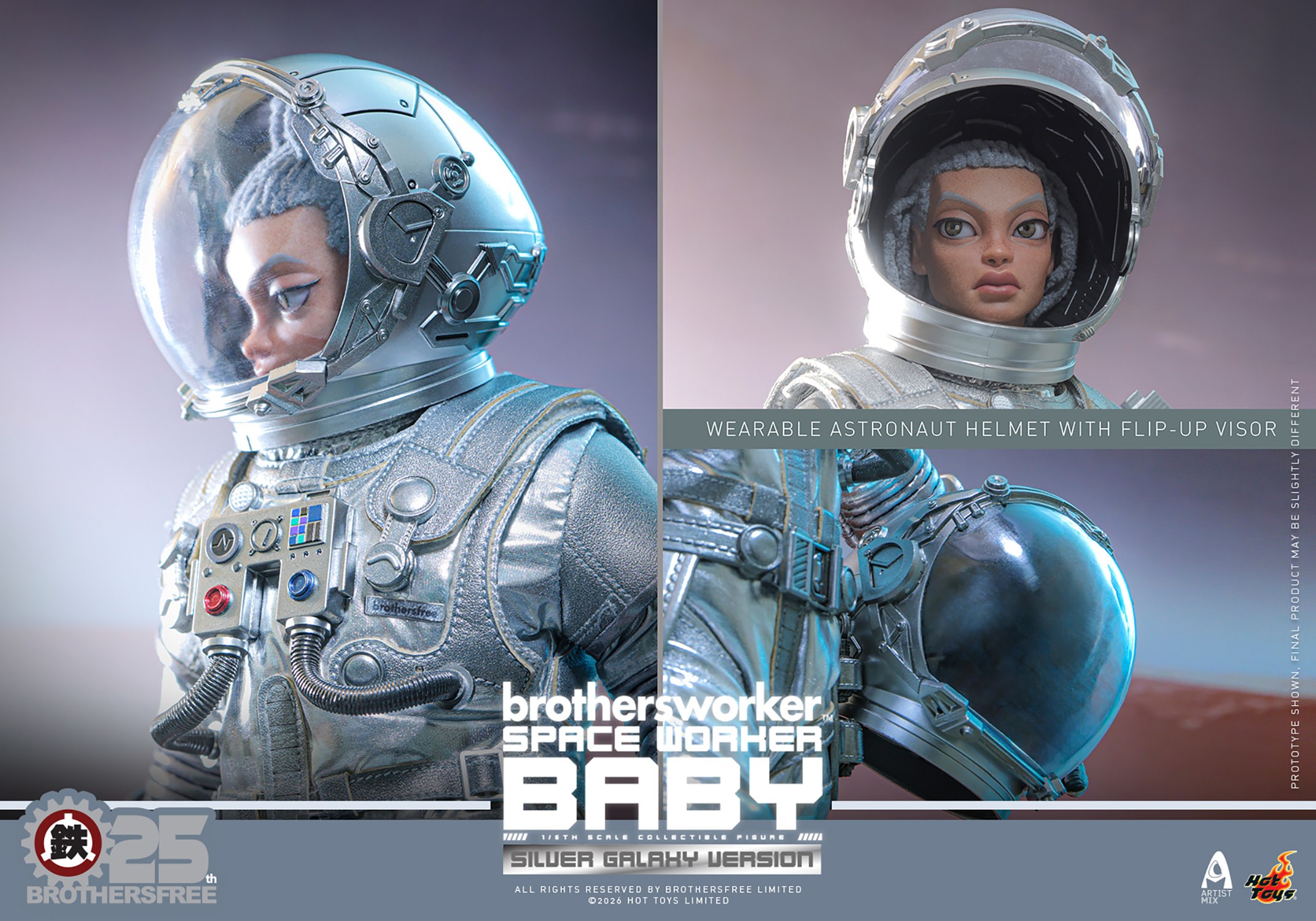 Brothersfree Space Worker Baby (Brothersfree 25th Silver Galaxy Version) Sixth Scale Figure  (Prototype Shown) View 18