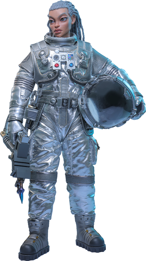 Brothersfree Space Worker Baby (Brothersfree 25th Silver Galaxy Version) Sixth Scale Figure  (Prototype Shown) View 20
