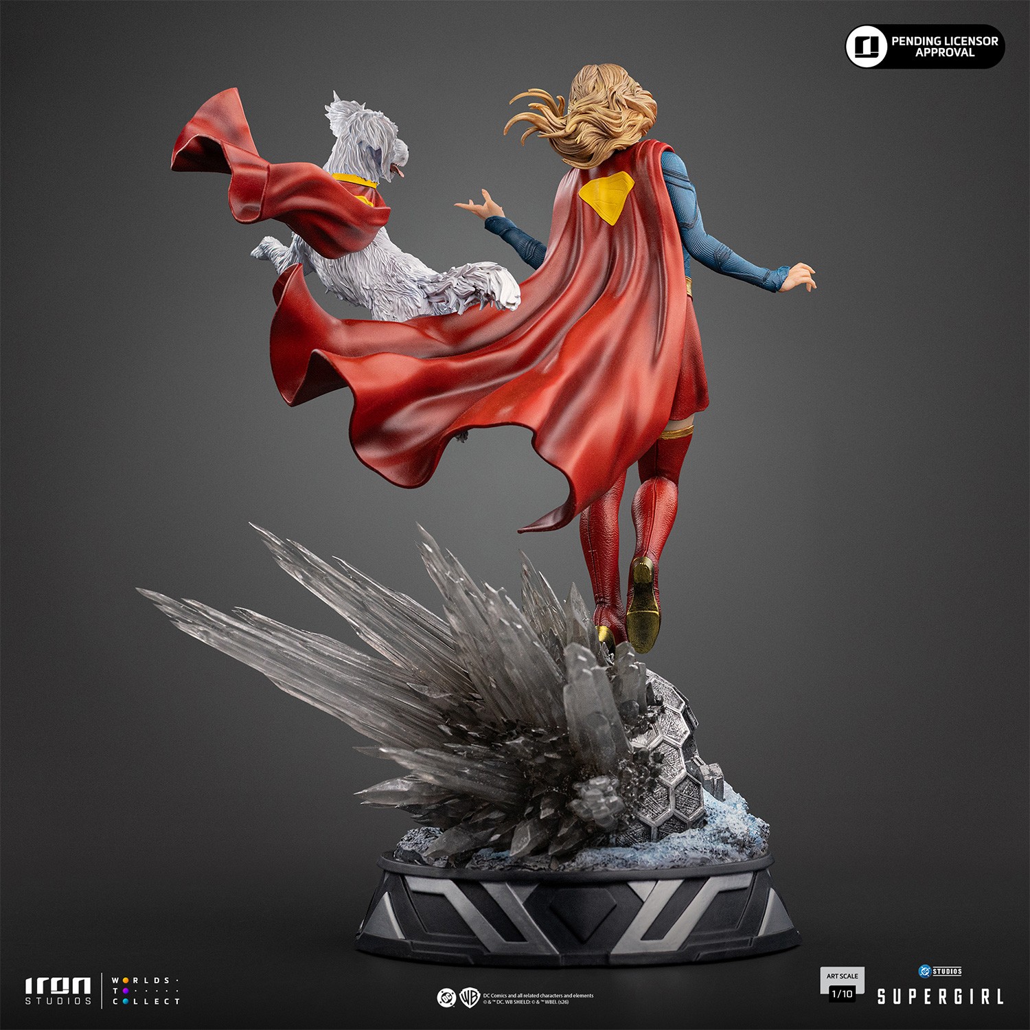 Supergirl & Krypto 1:10 Scale Statue by Iron Studios | Sideshow