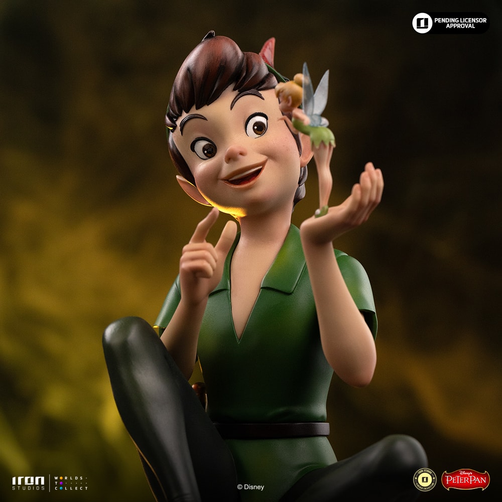 Disney Peter Pan & Tinker Bell Statues  (Prototype Shown) View 2