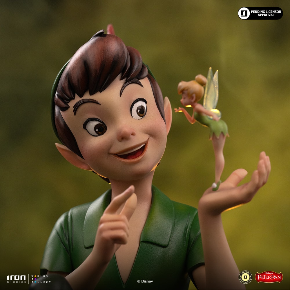 Disney Peter Pan & Tinker Bell Statues  (Prototype Shown) View 5