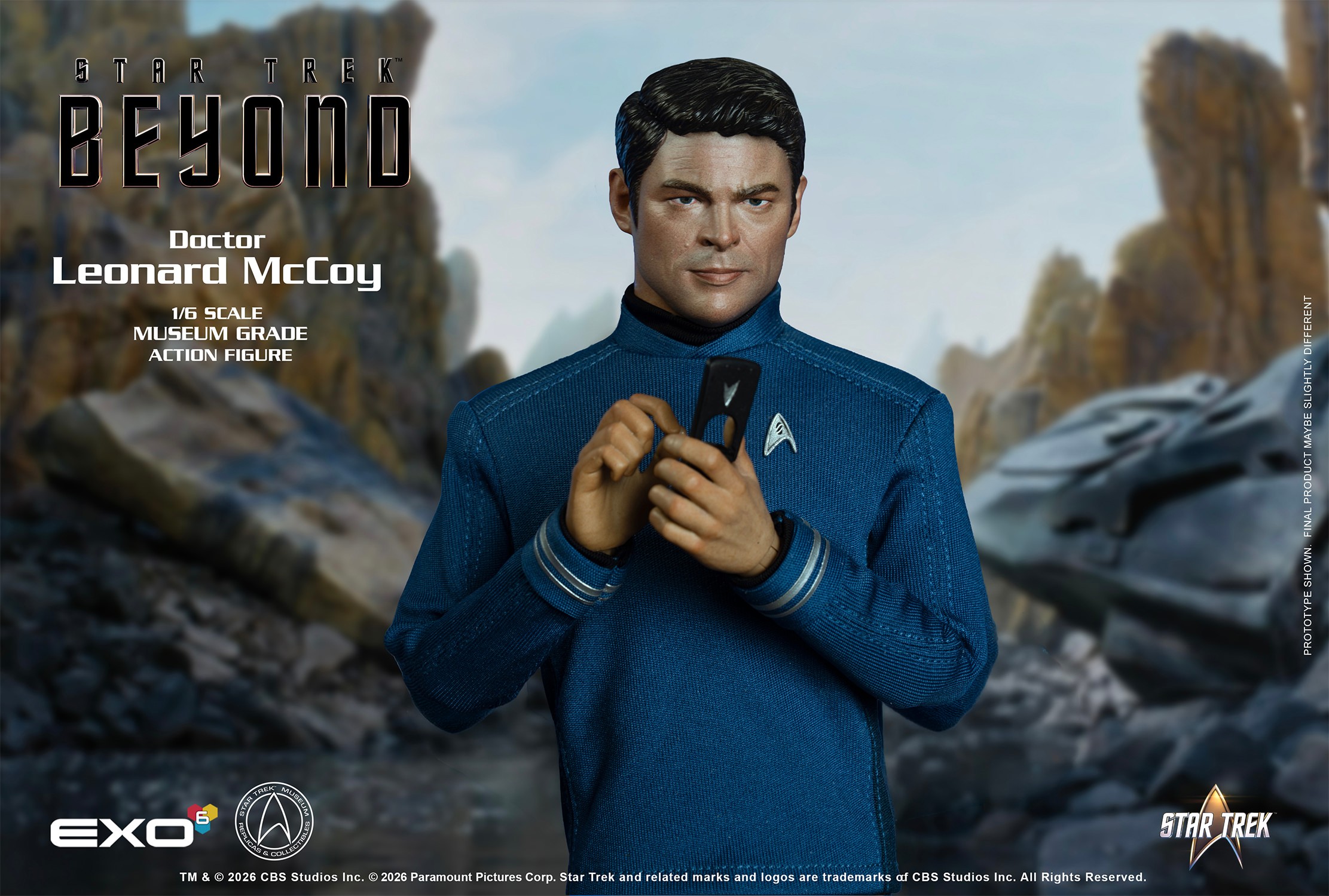 Star Trek Dr. “Bones” McCoy Sixth Scale Figure  (Prototype Shown) View 1