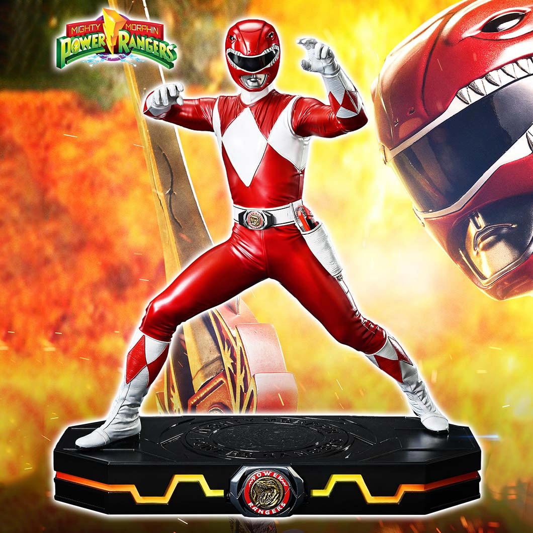 Mighty Morphin Power Rangers Red Ranger Statues  (Prototype Shown) View 1