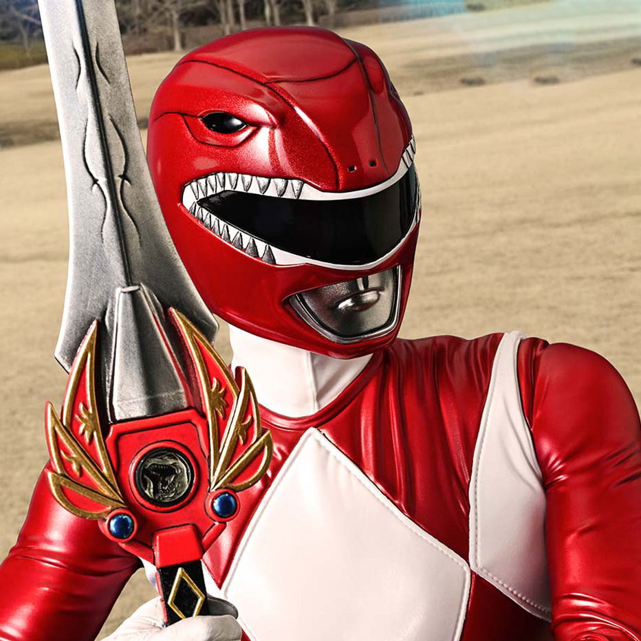 Mighty Morphin Power Rangers Red Ranger Statues  (Prototype Shown) View 3