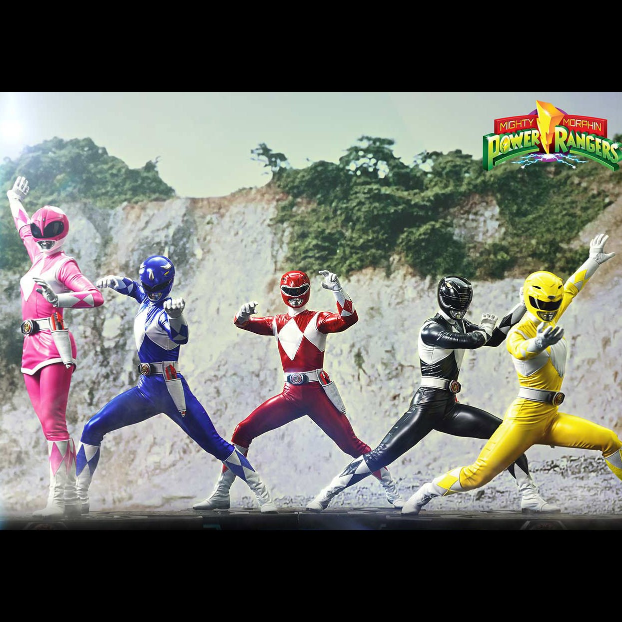 Mighty Morphin Power Rangers Power Rangers 5-Ranger Set Quarter Scale Statue  Collector Edition (Prototype Shown) View 3