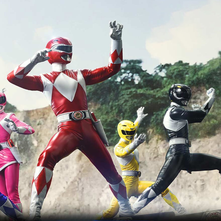 Mighty Morphin Power Rangers Power Rangers 5-Ranger Set Quarter Scale Statue  Collector Edition (Prototype Shown) View 4