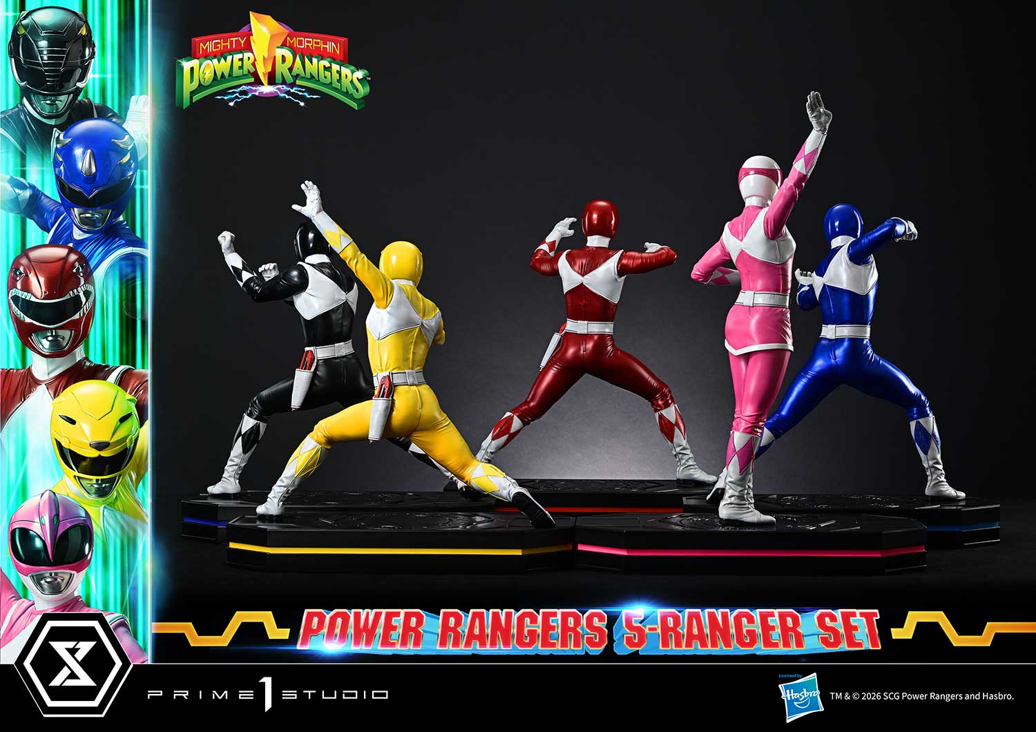 Mighty Morphin Power Rangers Power Rangers 5-Ranger Set Quarter Scale Statue  Collector Edition (Prototype Shown) View 8