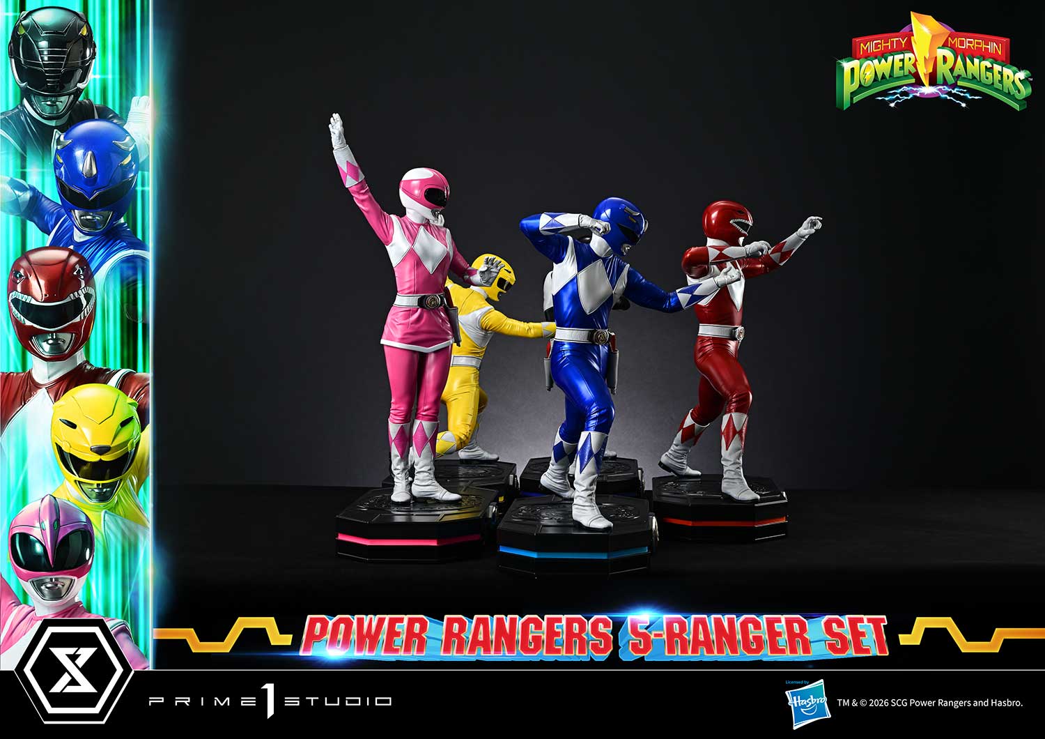 Mighty Morphin Power Rangers Power Rangers 5-Ranger Set Quarter Scale Statue  Collector Edition (Prototype Shown) View 9