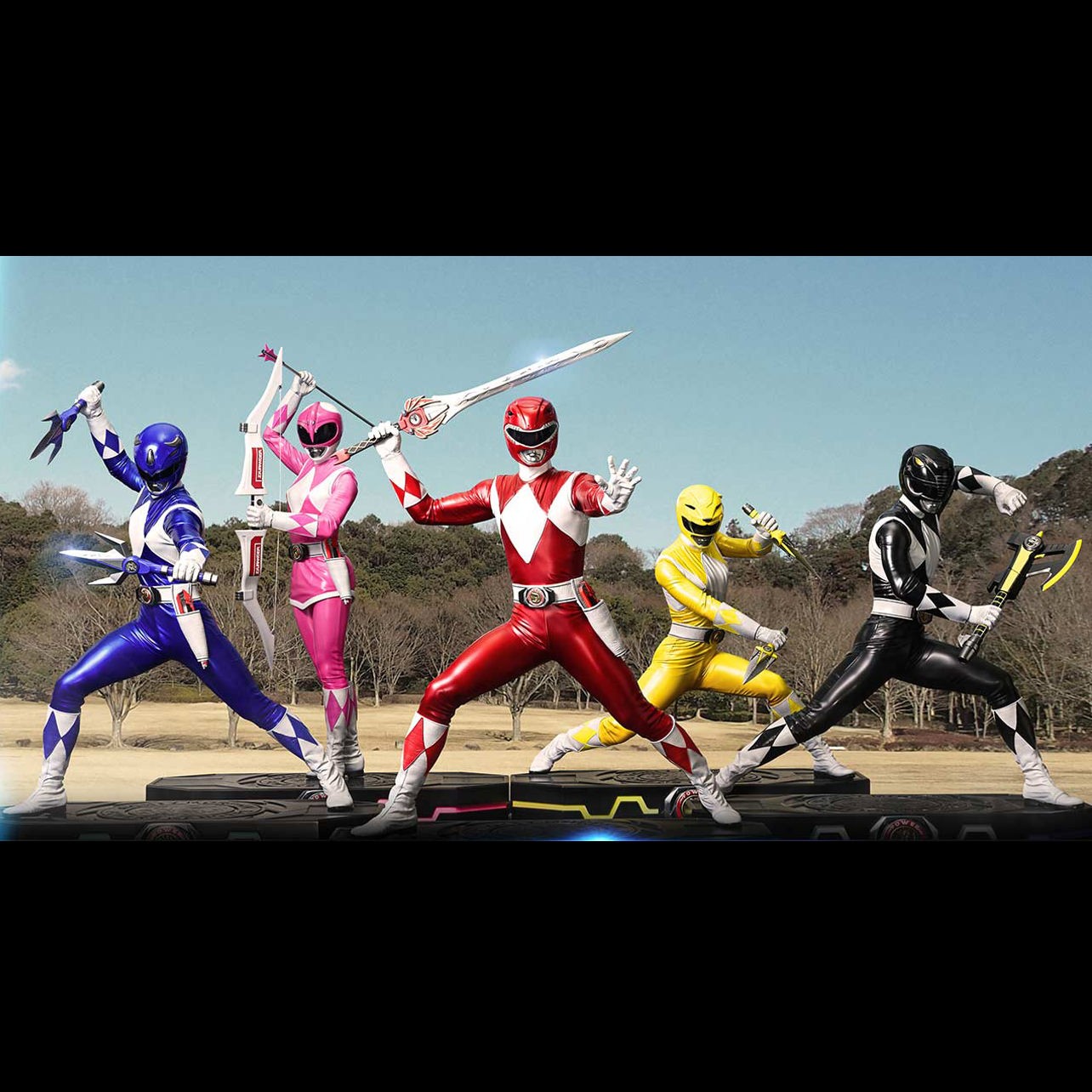 Mighty Morphin Power Rangers Power Rangers 5-Ranger Set (Deluxe Version) Quarter Scale Statue  (Prototype Shown) View 3