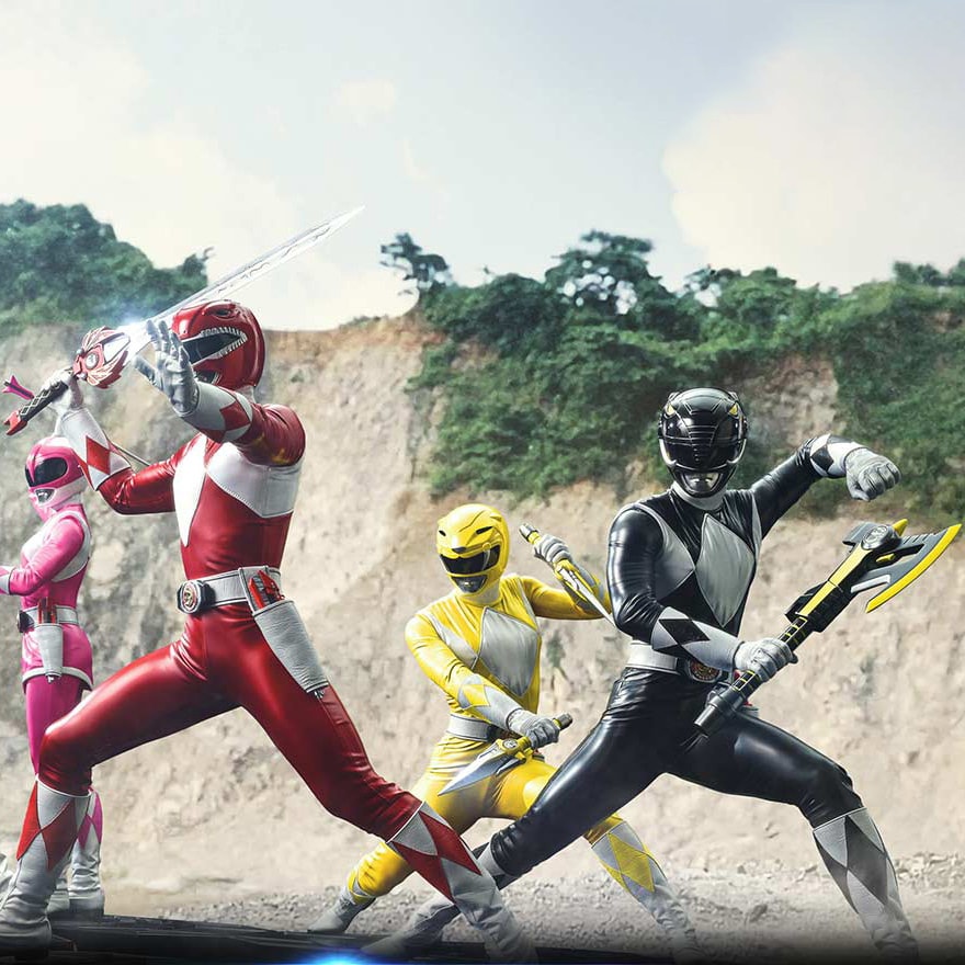 Mighty Morphin Power Rangers Power Rangers 5-Ranger Set (Deluxe Version) Quarter Scale Statue  (Prototype Shown) View 4