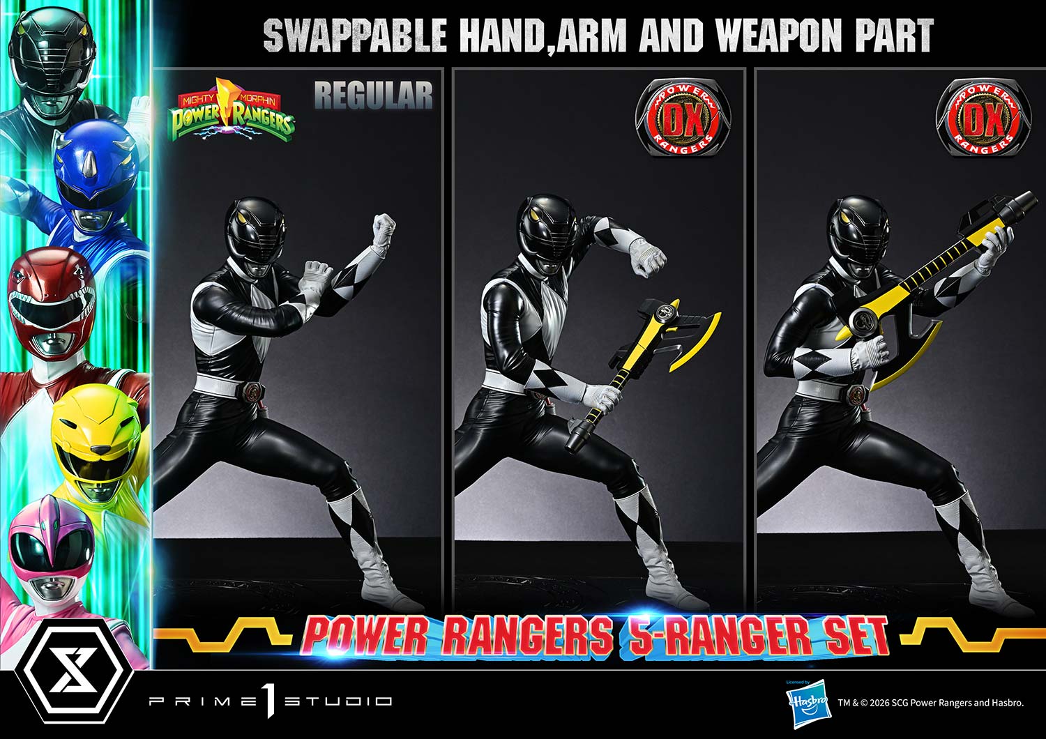 Mighty Morphin Power Rangers Power Rangers 5-Ranger Set (Deluxe Version) Quarter Scale Statue  (Prototype Shown) View 10
