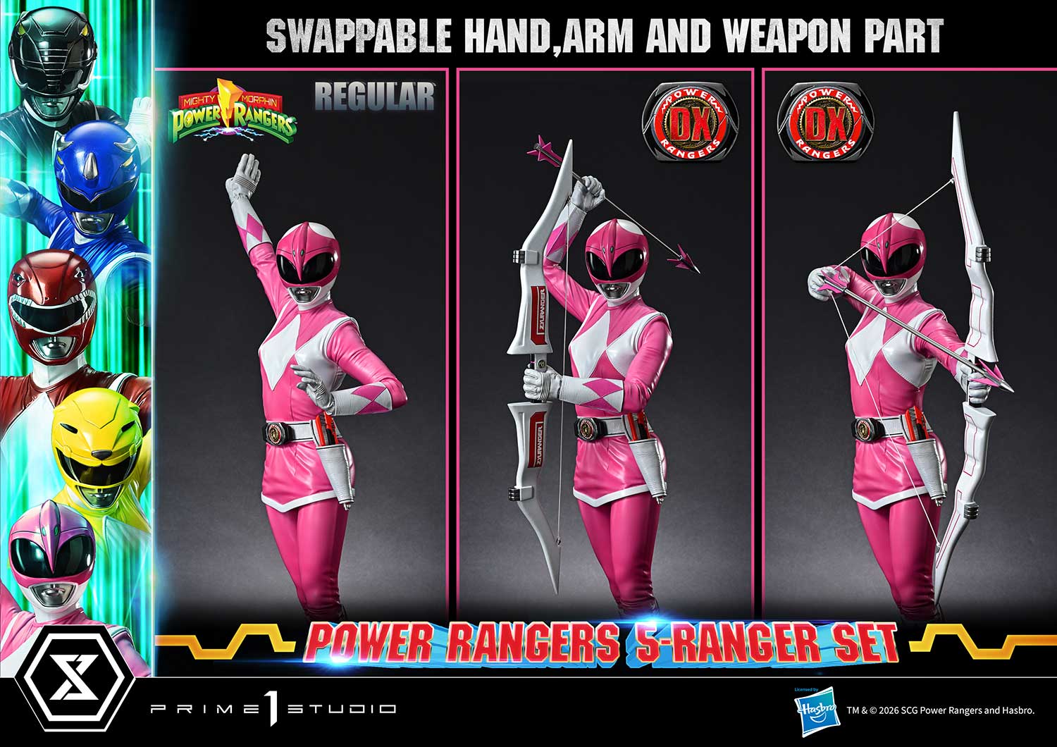 Mighty Morphin Power Rangers Power Rangers 5-Ranger Set (Deluxe Version) Quarter Scale Statue  (Prototype Shown) View 11