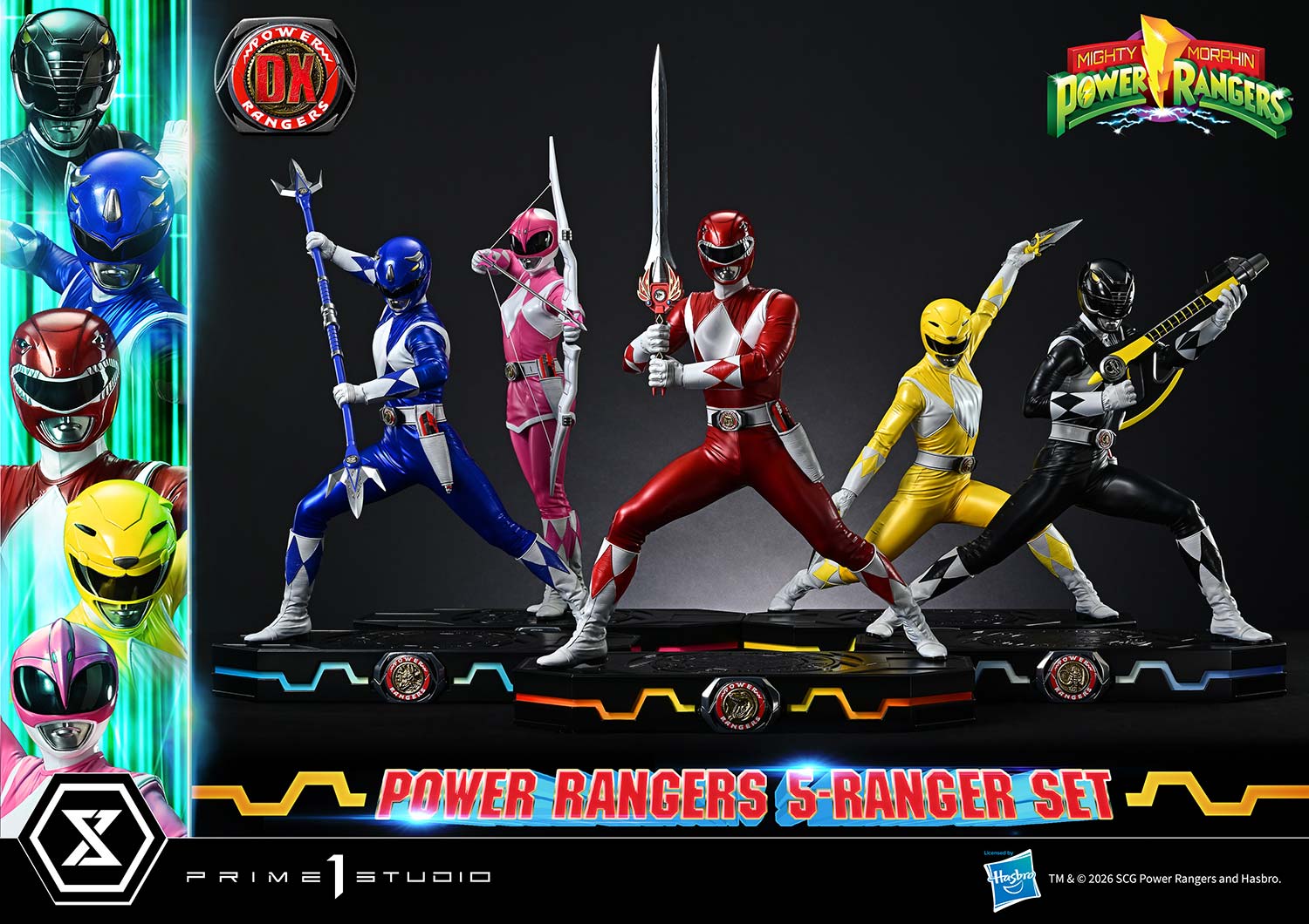 Mighty Morphin Power Rangers Power Rangers 5-Ranger Set (Deluxe Version) Quarter Scale Statue  (Prototype Shown) View 12