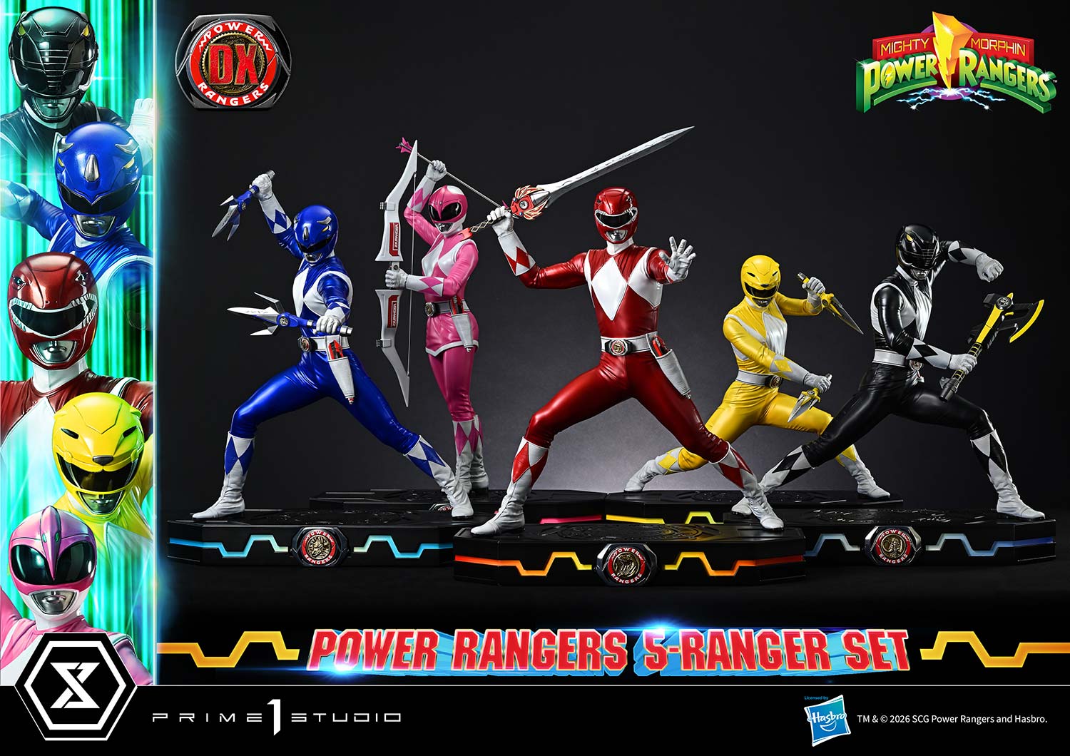 Mighty Morphin Power Rangers Power Rangers 5-Ranger Set (Deluxe Version) Quarter Scale Statue  (Prototype Shown) View 13