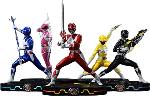 Mighty Morphin Power Rangers Power Rangers 5-Ranger Set (Deluxe Version) Quarter Scale Statue  (Prototype Shown) View 15