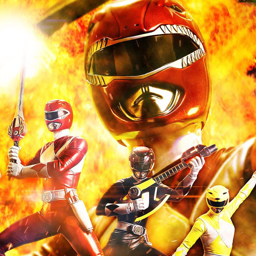 Mighty Morphin Power Rangers Power Rangers 5-Ranger Set (Deluxe Bonus Version) Quarter Scale Statue  (Prototype Shown) View 1