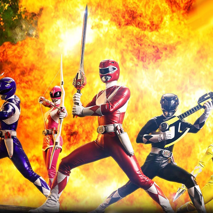 Mighty Morphin Power Rangers Power Rangers 5-Ranger Set (Deluxe Bonus Version) Quarter Scale Statue  (Prototype Shown) View 4