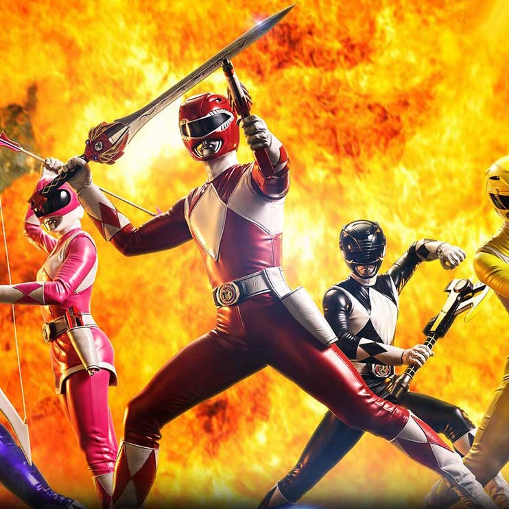 Mighty Morphin Power Rangers Power Rangers 5-Ranger Set (Deluxe Bonus Version) Quarter Scale Statue  (Prototype Shown) View 5